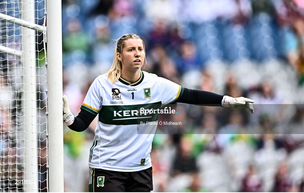 4 August 2024; Kerry goalkeeper Ciara Butler during the TG4 All-Ireland Ladies Football Senior Championship final match between Galway and Kerry at Croke Park in Dublin. Photo by Piaras Ó Mídheach/Sportsfile