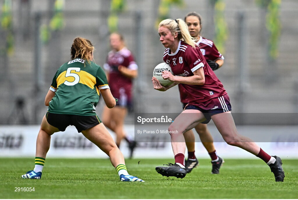 4 August 2024; Louise Ward of Galway during the TG4 All-Ireland Ladies Football Senior Championship final match between Galway and Kerry at Croke Park in Dublin. Photo by Piaras Ó Mídheach/Sportsfile