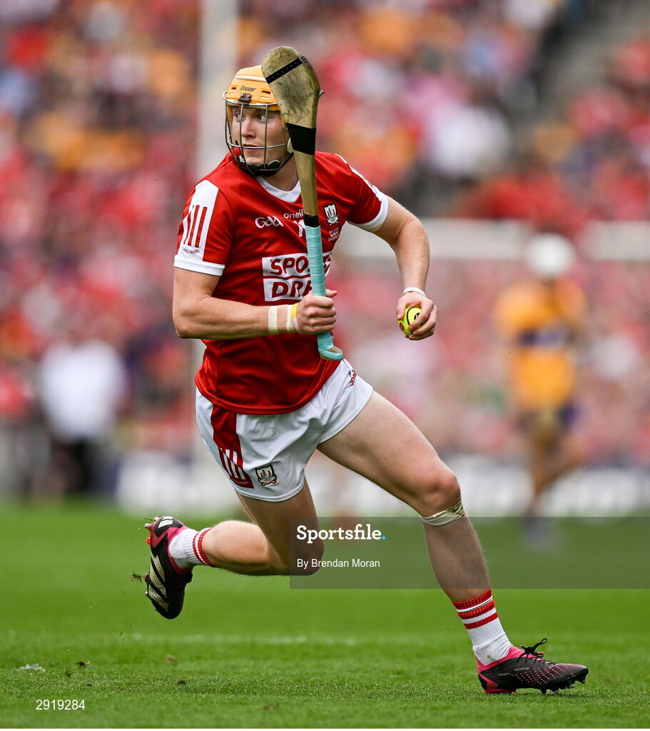 21 July 2024; Shane Barrett of Cork during the GAA Hurling All-Ireland Senior Championship Final between Clare and Cork at Croke Park in Dublin. Photo by Brendan Moran/Sportsfile