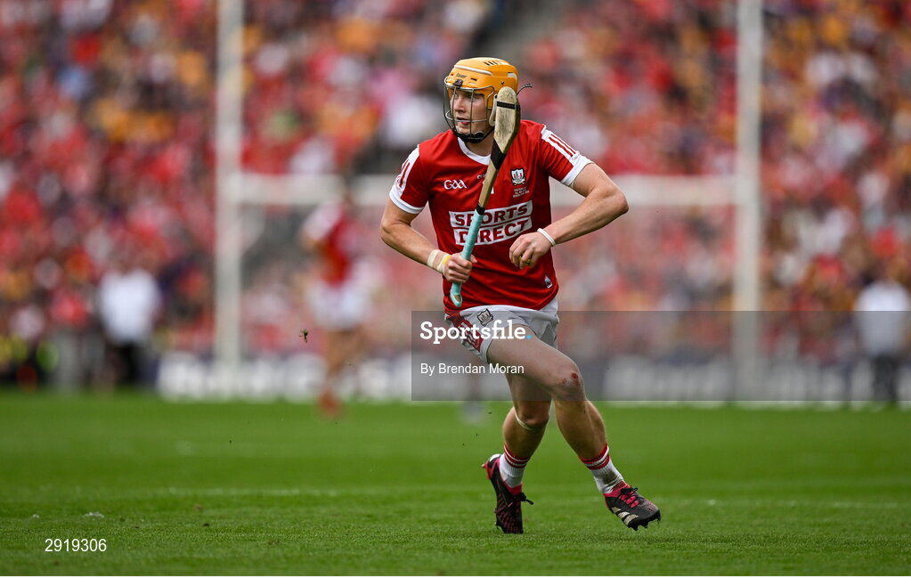 21 July 2024; Shane Barrett of Cork during the GAA Hurling All-Ireland Senior Championship Final between Clare and Cork at Croke Park in Dublin. Photo by Brendan Moran/Sportsfile