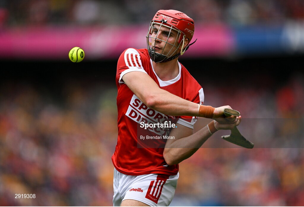 21 July 2024; Brian Hayes of Cork during the GAA Hurling All-Ireland Senior Championship Final between Clare and Cork at Croke Park in Dublin. Photo by Brendan Moran/Sportsfile
