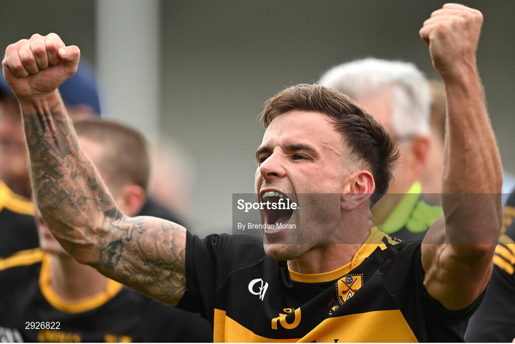 1 September 2024; Micheál Burns of Dr Crokes celebrates after the Kerry Senior Club Football Championship final between Dingle and Dr Crokes at Austin Stacks Park in Tralee, Kerry. Photo by Brendan Moran/Sportsfile