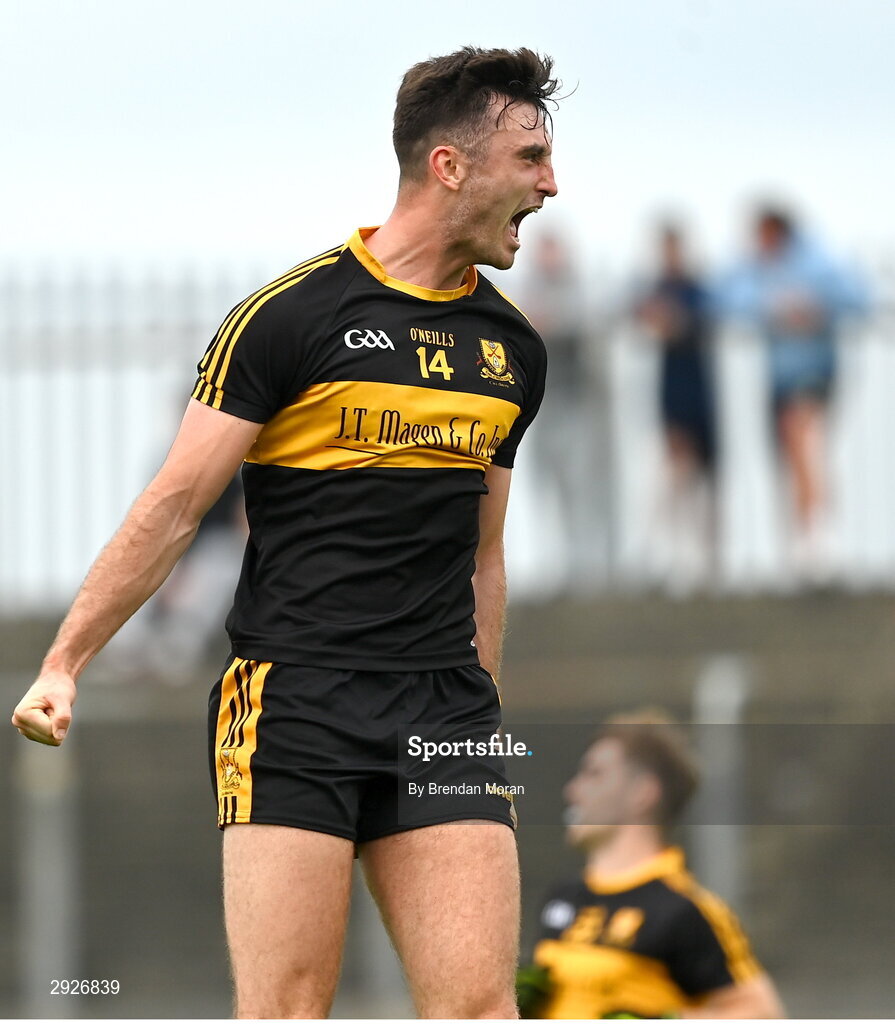 1 September 2024; David Shaw of Dr Crokes celebrates at the final whistle of the Kerry Senior Club Football Championship final between Dingle and Dr Crokes at Austin Stacks Park in Tralee, Kerry. Photo by Brendan Moran/Sportsfile
