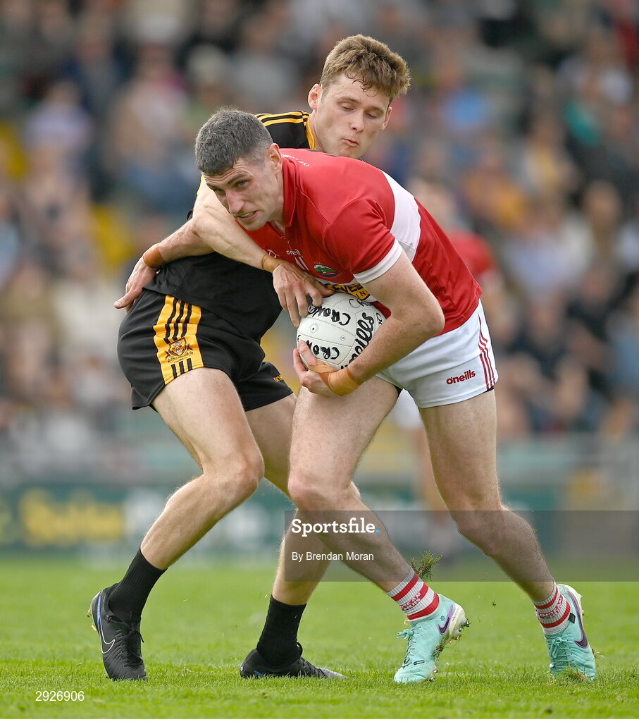 1 September 2024; Paul Geaney of Dingle in action against Gavin White of Dr Crokes during the Kerry Senior Club Football Championship final between Dingle and Dr Crokes at Austin Stacks Park in Tralee, Kerry. Photo by Brendan Moran/Sportsfile