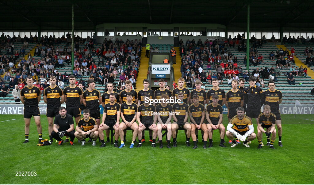 1 September 2024; The Dr Crokes team before the Kerry Senior Club Football Championship final between Dingle and Dr Crokes at Austin Stacks Park in Tralee, Kerry. Photo by Brendan Moran/Sportsfile