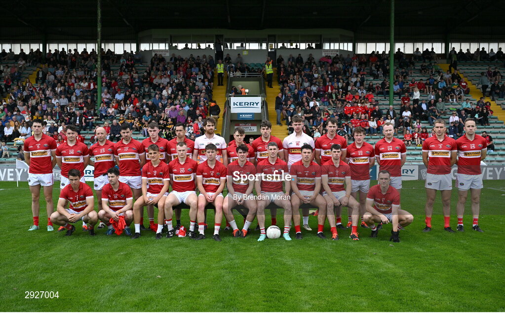 1 September 2024; The Dingle team before the Kerry Senior Club Football Championship final between Dingle and Dr Crokes at Austin Stacks Park in Tralee, Kerry. Photo by Brendan Moran/Sportsfile