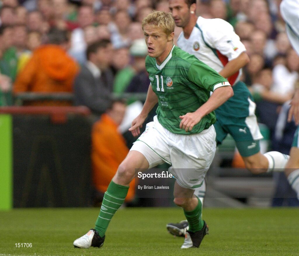 18 August 2004; Damien Duff, Republic of Ireland. International Friendly, Republic of Ireland v Bulgaria, Lansdowne Road, Dublin. Picture credit; Brian Lawless / SPORTSFILE