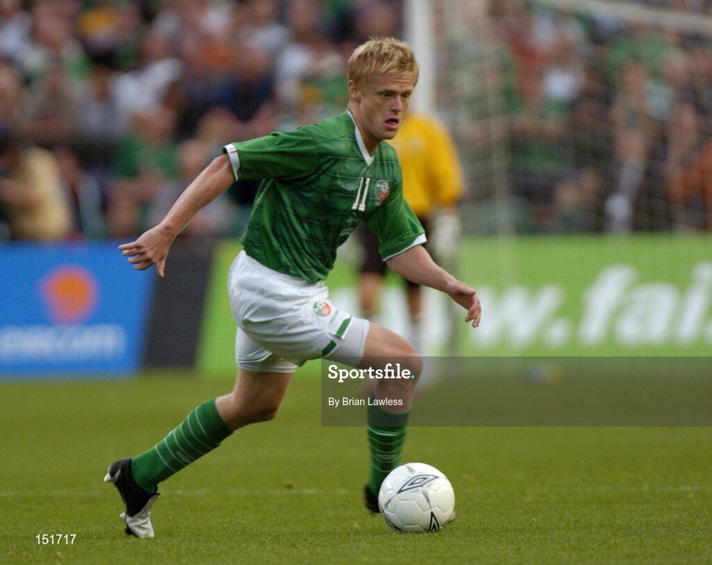 18 August 2004; Damien Duff, Republic of Ireland. International Friendly, Republic of Ireland v Bulgaria, Lansdowne Road, Dublin. Picture credit; Brian Lawless / SPORTSFILE