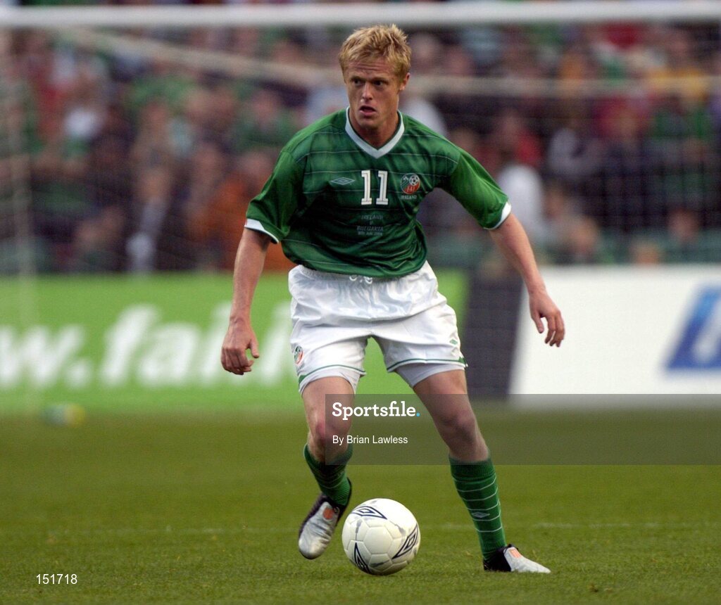 18 August 2004; Damien Duff, Republic of Ireland. International Friendly, Republic of Ireland v Bulgaria, Lansdowne Road, Dublin. Picture credit; Brian Lawless / SPORTSFILE