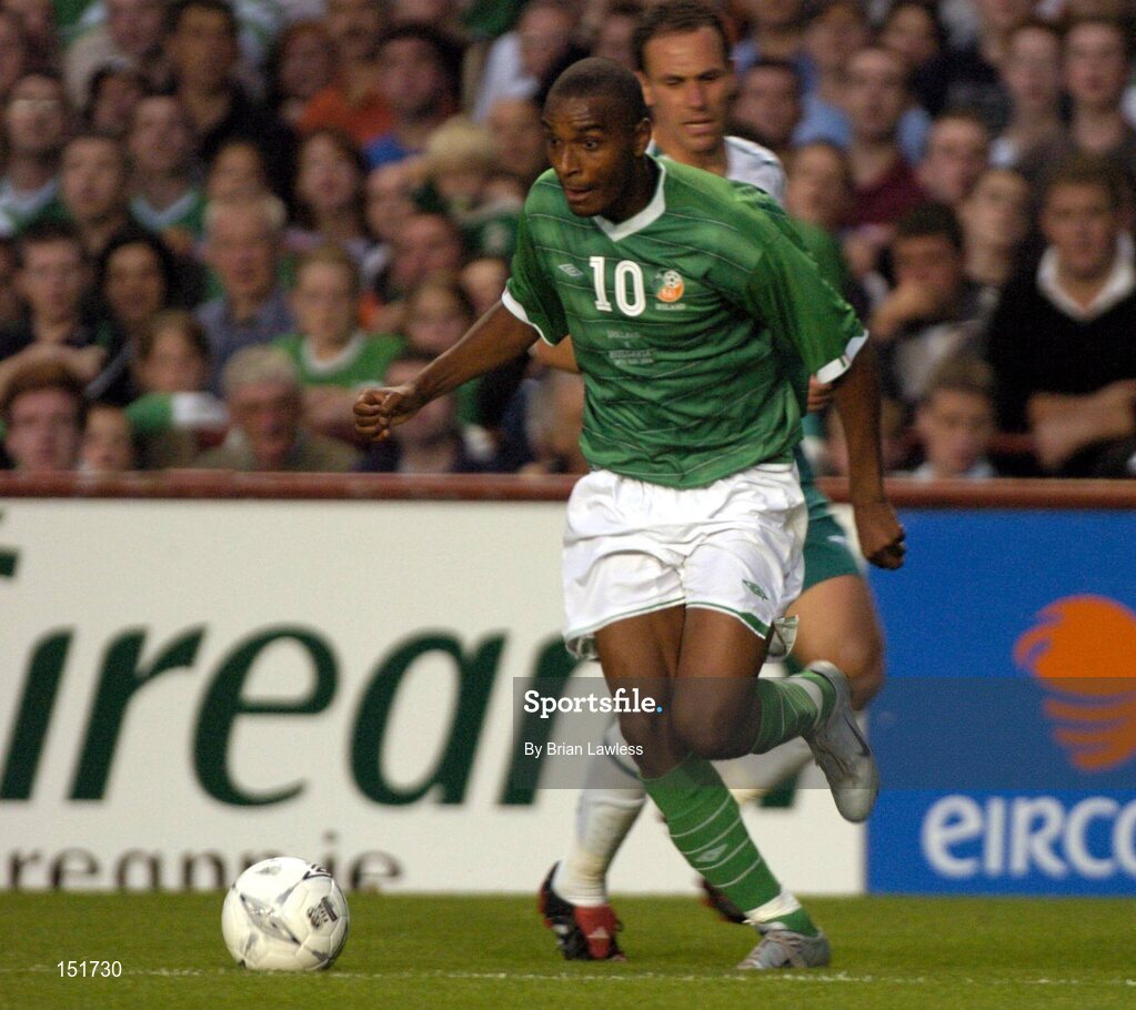 18 August 2004; Clinton Morrison, Republic of Ireland. International Friendly, Republic of Ireland v Bulgaria, Lansdowne Road, Dublin. Picture credit; Brian Lawless / SPORTSFILE