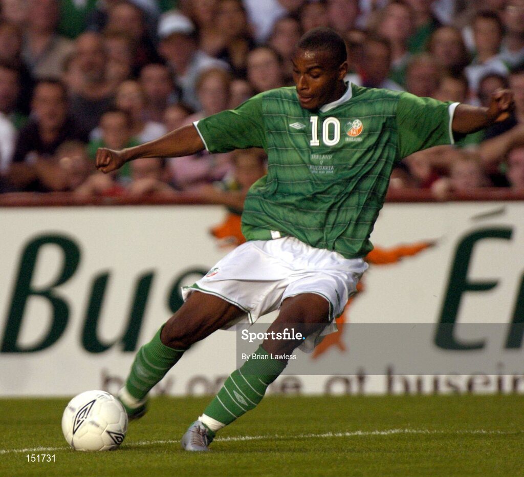 18 August 2004; Clinton Morrison, Republic of Ireland. International Friendly, Republic of Ireland v Bulgaria, Lansdowne Road, Dublin. Picture credit; Brian Lawless / SPORTSFILE