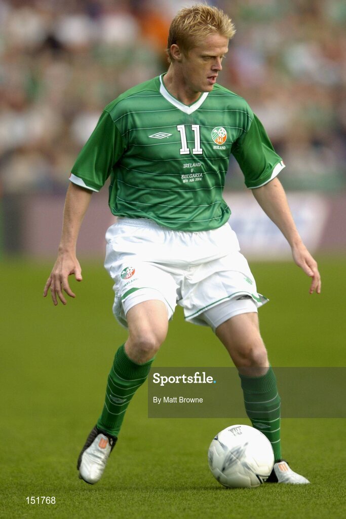 18 August 2004; Damien Duff, Republic of Ireland. International Friendly, Republic of Ireland v Bulgaria, Lansdowne Road, Dublin. Picture credit; Matt Browne / SPORTSFILE
