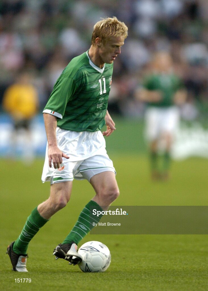 18 August 2004; Damien Duff, Republic of Ireland. International Friendly, Republic of Ireland v Bulgaria, Lansdowne Road, Dublin. Picture credit; Matt Browne / SPORTSFILE