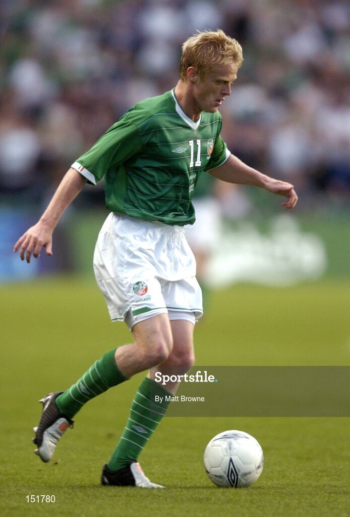 18 August 2004; Damien Duff, Republic of Ireland. International Friendly, Republic of Ireland v Bulgaria, Lansdowne Road, Dublin. Picture credit; Matt Browne / SPORTSFILE