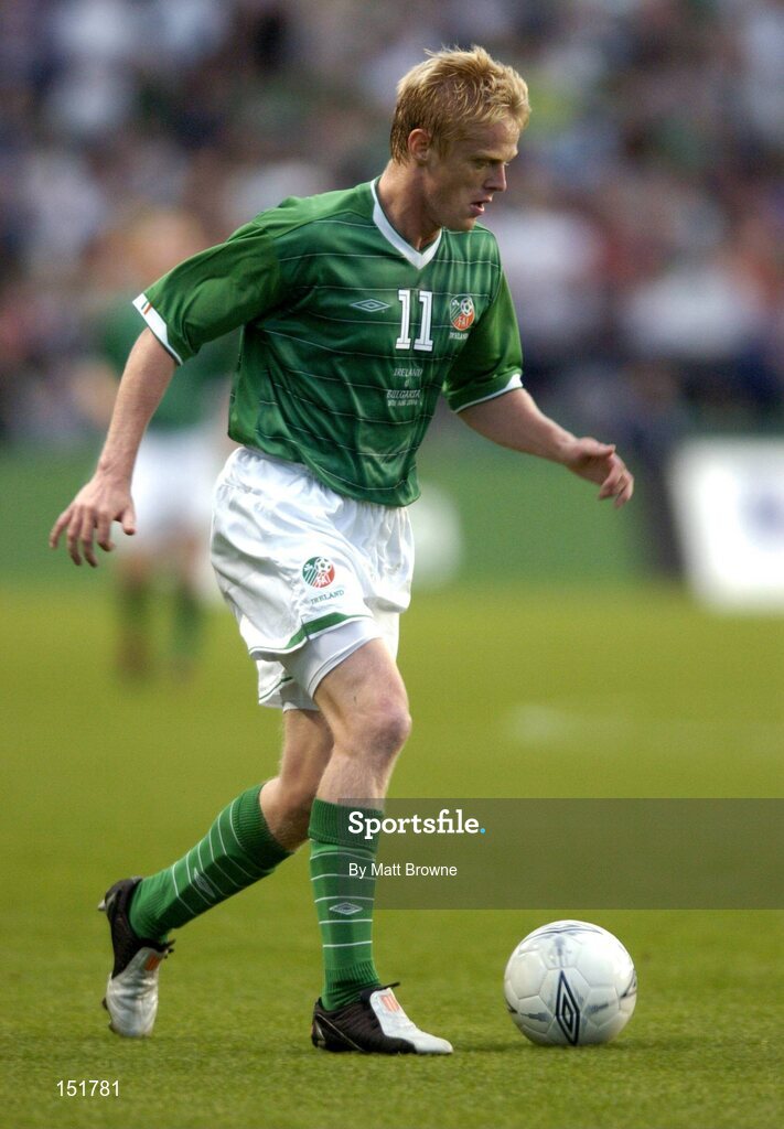 18 August 2004; Damien Duff, Republic of Ireland. International Friendly, Republic of Ireland v Bulgaria, Lansdowne Road, Dublin. Picture credit; Matt Browne / SPORTSFILE