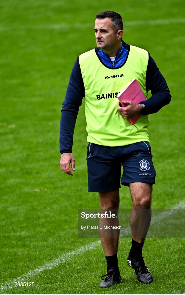 8 September 2024; Skerries Harps manager Anthony Malone during the Dublin County Senior 1 Club Football Championship Group 4 match between Skerries Harps and St Vincent's at Parnell Park in Dublin. Photo by Piaras Ó Mídheach/Sportsfile