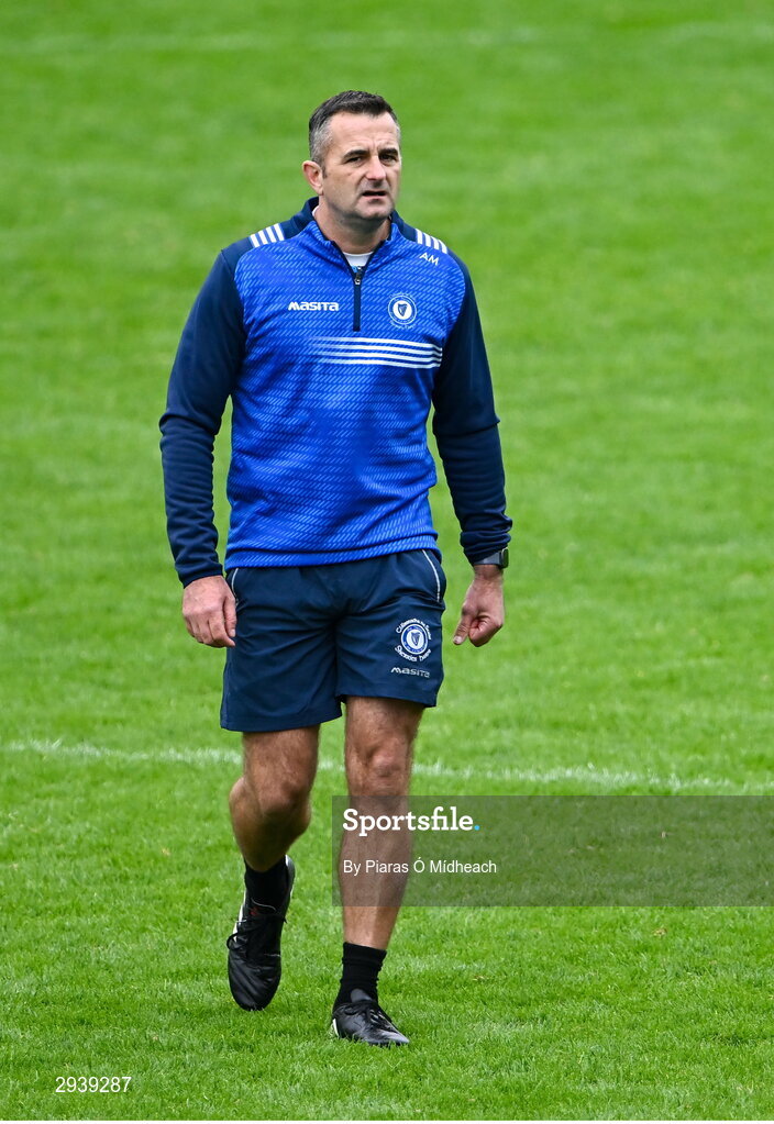 8 September 2024; Skerries Harps manager Anthony Malone before the Dublin County Senior 1 Club Football Championship Group 4 match between Skerries Harps and St Vincent's at Parnell Park in Dublin. Photo by Piaras Ó Mídheach/Sportsfile
