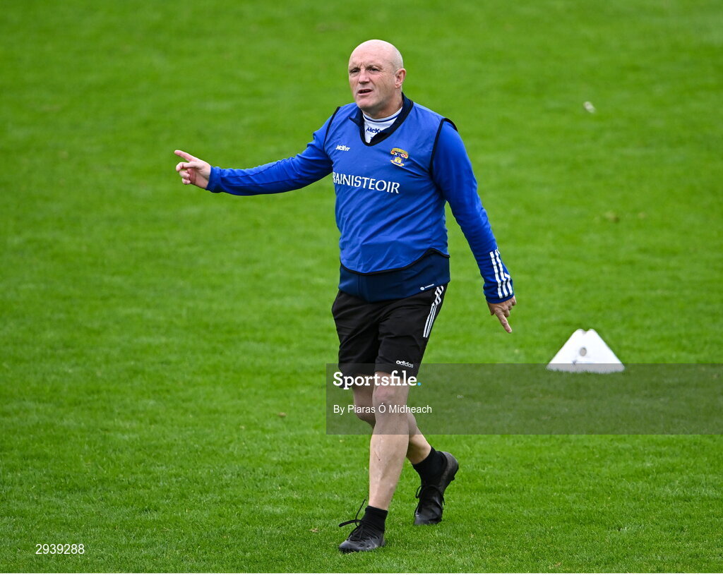 8 September 2024; St Vincent's manager Tony Dunne before the Dublin County Senior 1 Club Football Championship Group 4 match between Skerries Harps and St Vincent's at Parnell Park in Dublin. Photo by Piaras Ó Mídheach/Sportsfile