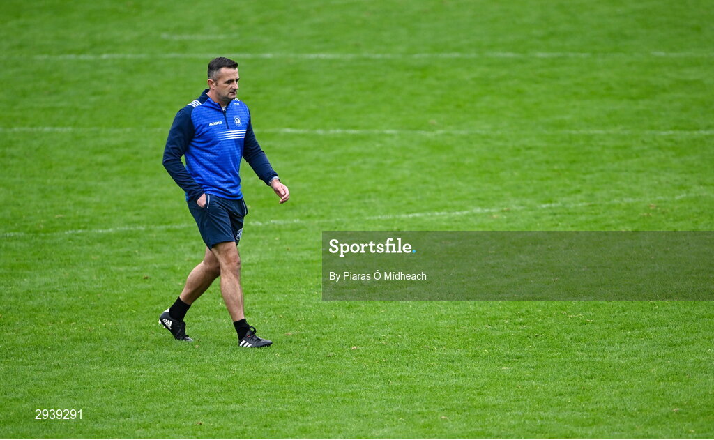 8 September 2024; Skerries Harps manager Anthony Malone before the Dublin County Senior 1 Club Football Championship Group 4 match between Skerries Harps and St Vincent's at Parnell Park in Dublin. Photo by Piaras Ó Mídheach/Sportsfile