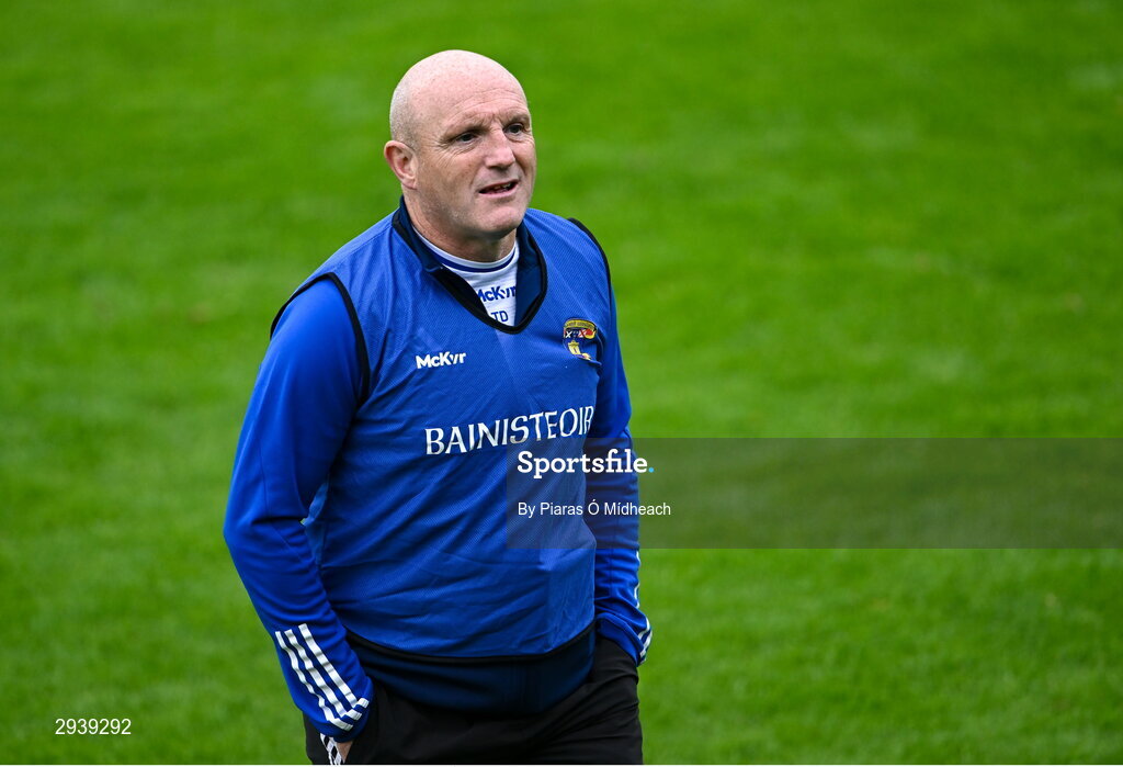 8 September 2024; St Vincent's manager Tony Dunne before the Dublin County Senior 1 Club Football Championship Group 4 match between Skerries Harps and St Vincent's at Parnell Park in Dublin. Photo by Piaras Ó Mídheach/Sportsfile