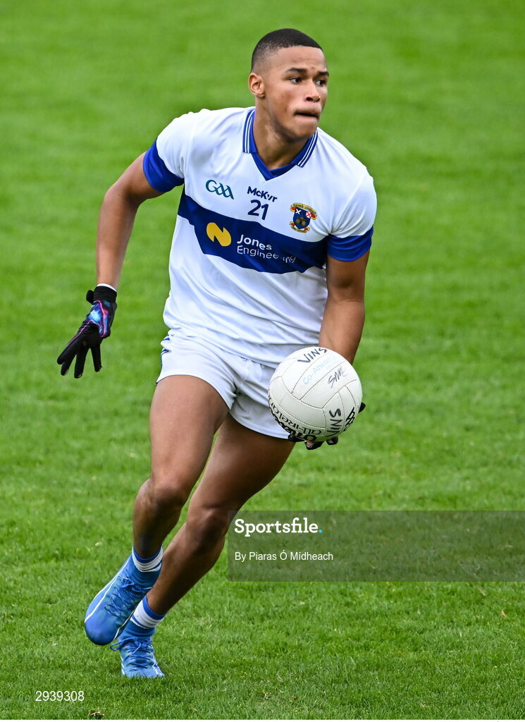 8 September 2024; Josh Kelly of St Vincent's during the Dublin County Senior 1 Club Football Championship Group 4 match between Skerries Harps and St Vincent's at Parnell Park in Dublin. Photo by Piaras Ó Mídheach/Sportsfile