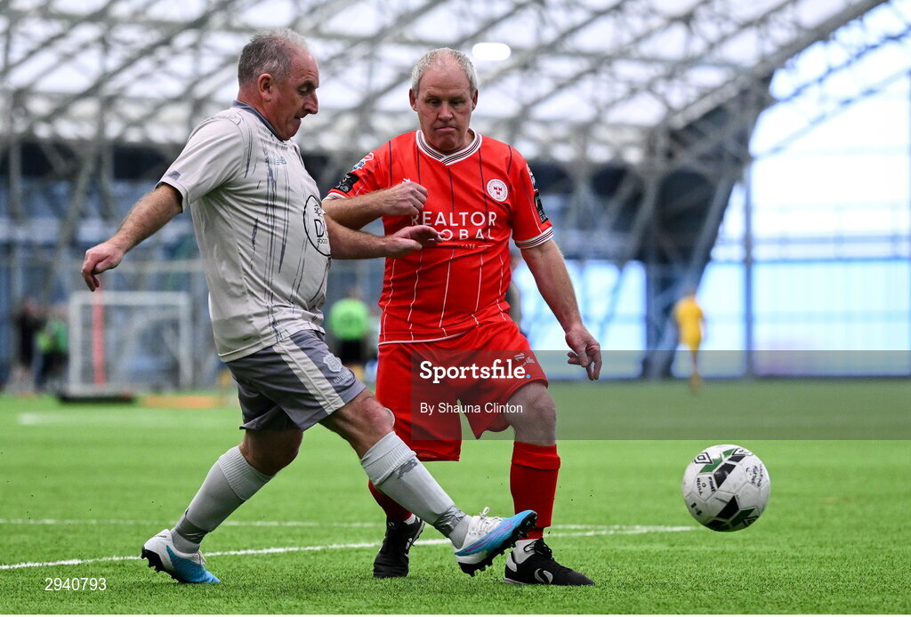 14 September 2024; Action during the League of Ireland Walking Football Festival 2024 at the National Sports Indoor Centre in Dublin. Photo by Shauna Clinton/Sportsfile