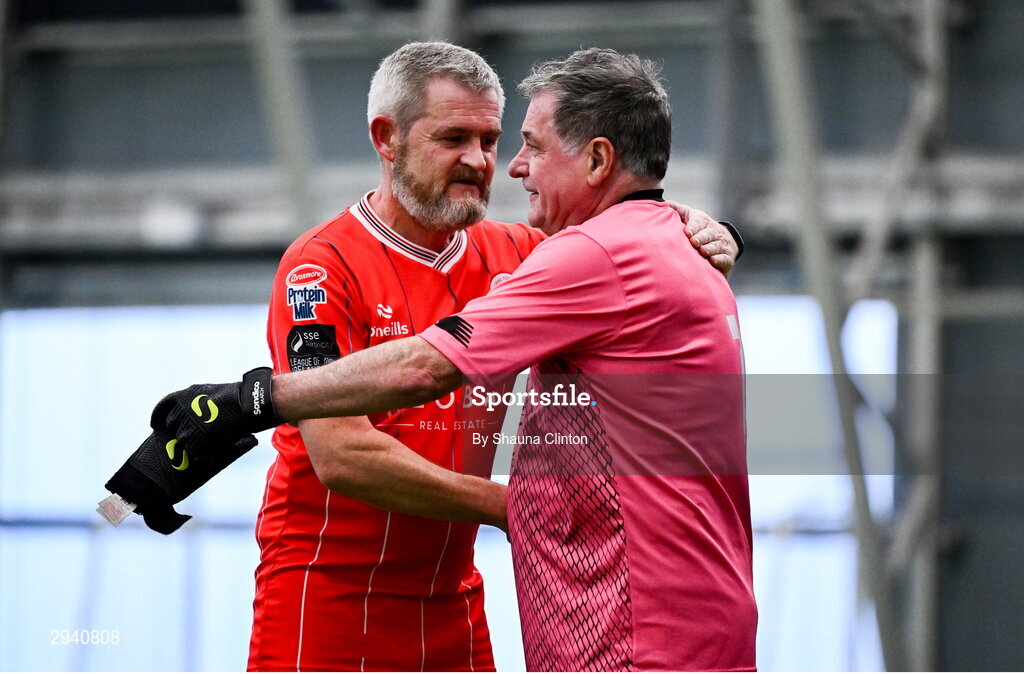 14 September 2024; Alan Hawkins of Shelbourne during the League of Ireland Walking Football Festival 2024 at the National Sports Indoor Centre in Dublin. Photo by Shauna Clinton/Sportsfile