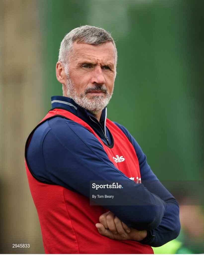 22 September 2024; Kilmallock manager Peter Queally before the Limerick County Senior Club Hurling Championship Group 1 match between Patrickswell and Kilmallock at Mick Neville Park in Rathkeale, Limerick. Photo by Tom Beary/Sportsfile