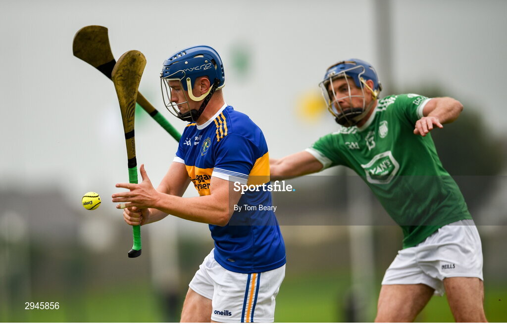 22 September 2024; James Carrig of Patrickswell during the Limerick County Senior Club Hurling Championship Group 1 match between Patrickswell and Kilmallock at Mick Neville Park in Rathkeale, Limerick. Photo by Tom Beary/Sportsfile