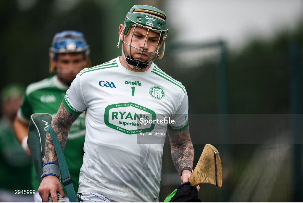 22 September 2024; Kilmallock captain Barry Hennessy returns to the field after half-time during the Limerick County Senior Club Hurling Championship Group 1 match between Patrickswell and Kilmallock at Mick Neville Park in Rathkeale, Limerick. Photo by Tom Beary/Sportsfile