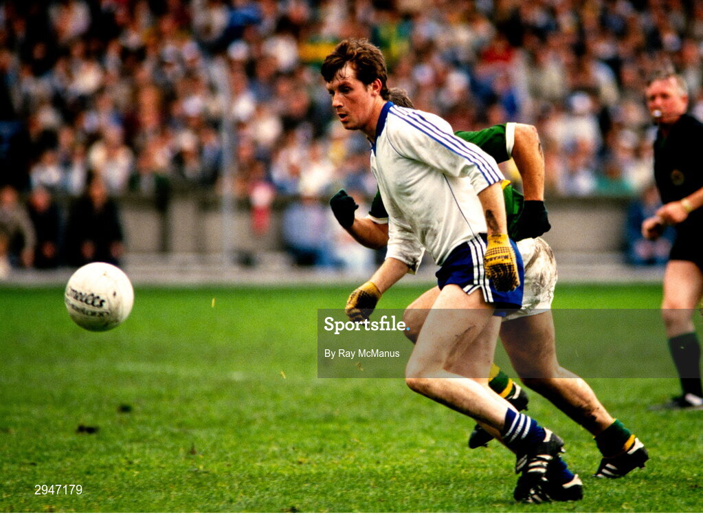 11 August 1985; Michael O'Dowd of Monaghan in action during the All-Ireland Senior Football Championship semi-final match between Kerry and Monaghan at Croke Park in Dublin. Photo by Ray McManus/Sportsfile