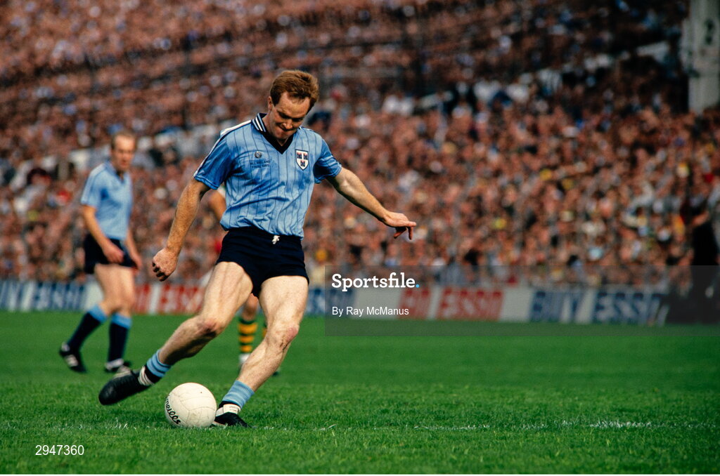 22 September 1985; Barney Rock of Dublin in action during the All-Ireland Football Final match between Kerry and Dublin at Croke Park, Dublin. Photo by Ray McManus/Sportsfile