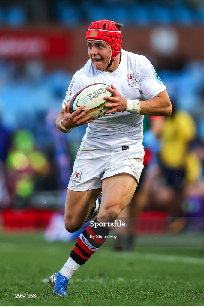 5 October 2024; Mike Lowry of Ulster in action during the United Rugby Championship match between Vodacom Bulls and Ulster at Loftus Versfeld Stadium in Pretoria, South Africa. Photo by Shaun Roy/Sportsfile