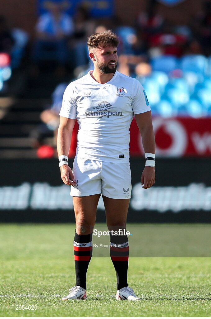 5 October 2024; Ben Carson of Ulster during the United Rugby Championship match between Vodacom Bulls and Ulster at Loftus Versfeld Stadium in Pretoria, South Africa. Photo by Shaun Roy/Sportsfile