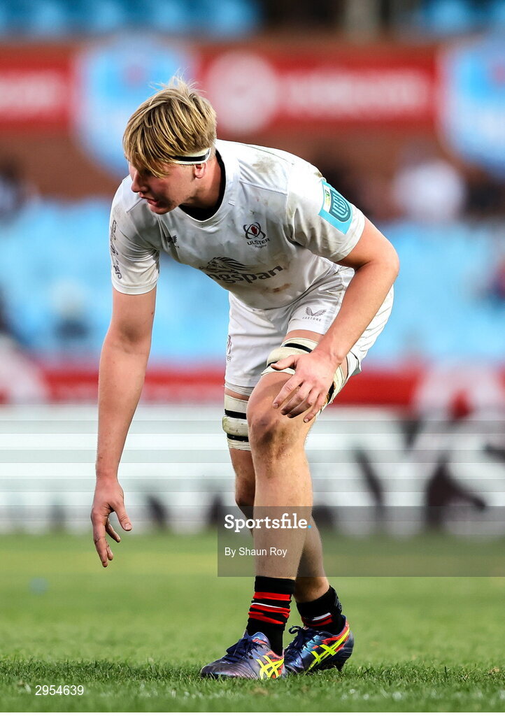 5 October 2024; Charlie Irvine of Ulster during the United Rugby Championship match between Vodacom Bulls and Ulster at Loftus Versfeld Stadium in Pretoria, South Africa. Photo by Shaun Roy/Sportsfile