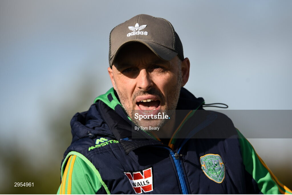 6 October 2024; Rathvilly joint manager JJ Smith before the Carlow County Senior Football Championship final match between Rathvilly and Palatine at Netwatch Cullen Park in Carlow. Photo by Tom Beary/Sportsfile