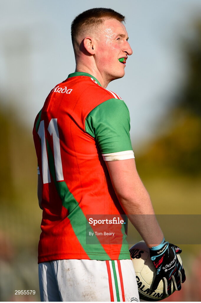 6 October 2024; Shane O'Neill of Palatine during the Carlow County Senior Football Championship final match between Rathvilly and Palatine at Netwatch Cullen Park in Carlow. Photo by Tom Beary/Sportsfile