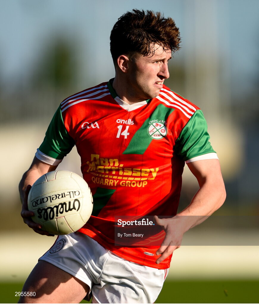 6 October 2024; Conor Crowley of Palatine during the Carlow County Senior Football Championship final match between Rathvilly and Palatine at Netwatch Cullen Park in Carlow. Photo by Tom Beary/Sportsfile