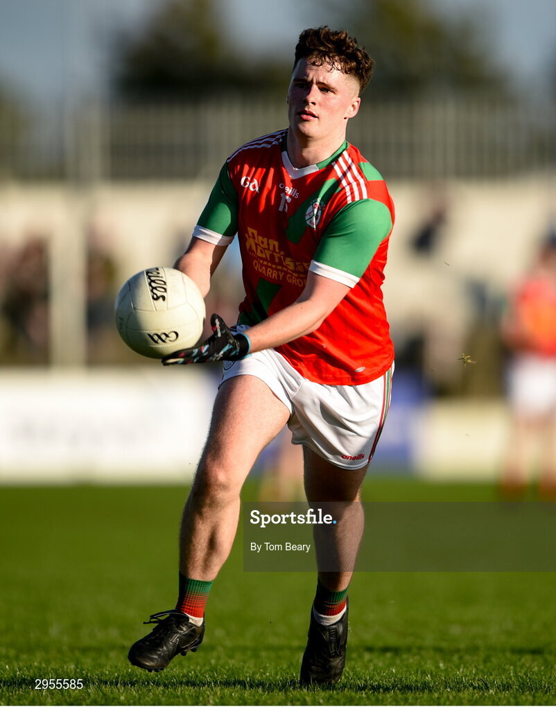 6 October 2024; Andrew Kehoe of Palatine during the Carlow County Senior Football Championship final match between Rathvilly and Palatine at Netwatch Cullen Park in Carlow. Photo by Tom Beary/Sportsfile