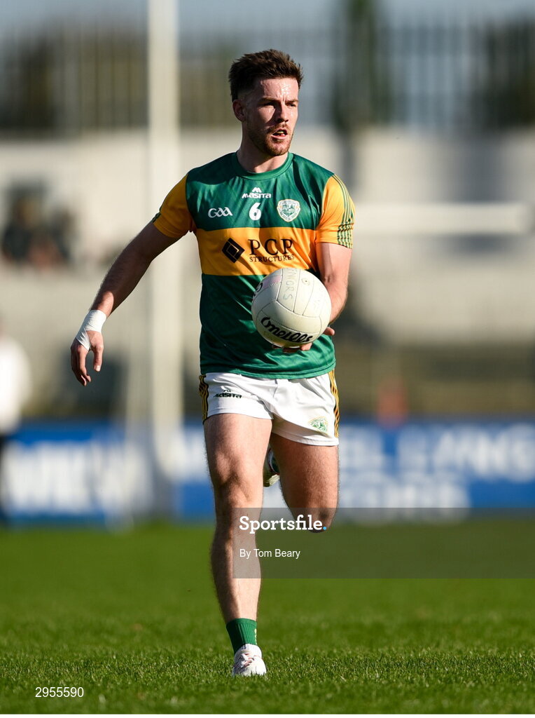 6 October 2024; Josh Moore of Rathvilly during the Carlow County Senior Football Championship final match between Rathvilly and Palatine at Netwatch Cullen Park in Carlow. Photo by Tom Beary/Sportsfile