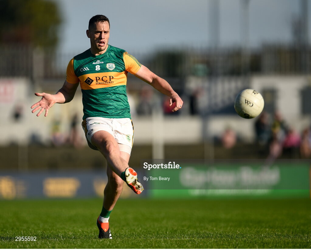 6 October 2024; Brendan Murphy of Rathvilly during the Carlow County Senior Football Championship final match between Rathvilly and Palatine at Netwatch Cullen Park in Carlow. Photo by Tom Beary/Sportsfile