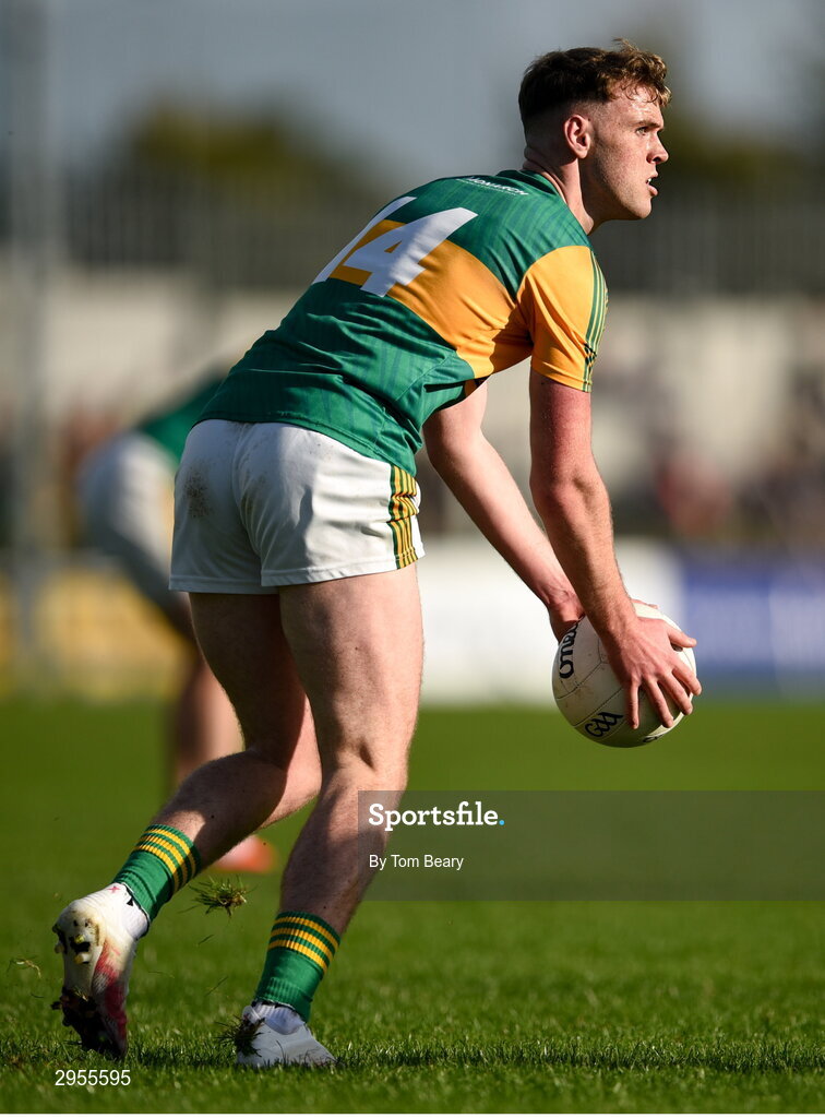 6 October 2024; Kevin Murphy of Rathvilly during the Carlow County Senior Football Championship final match between Rathvilly and Palatine at Netwatch Cullen Park in Carlow. Photo by Tom Beary/Sportsfile