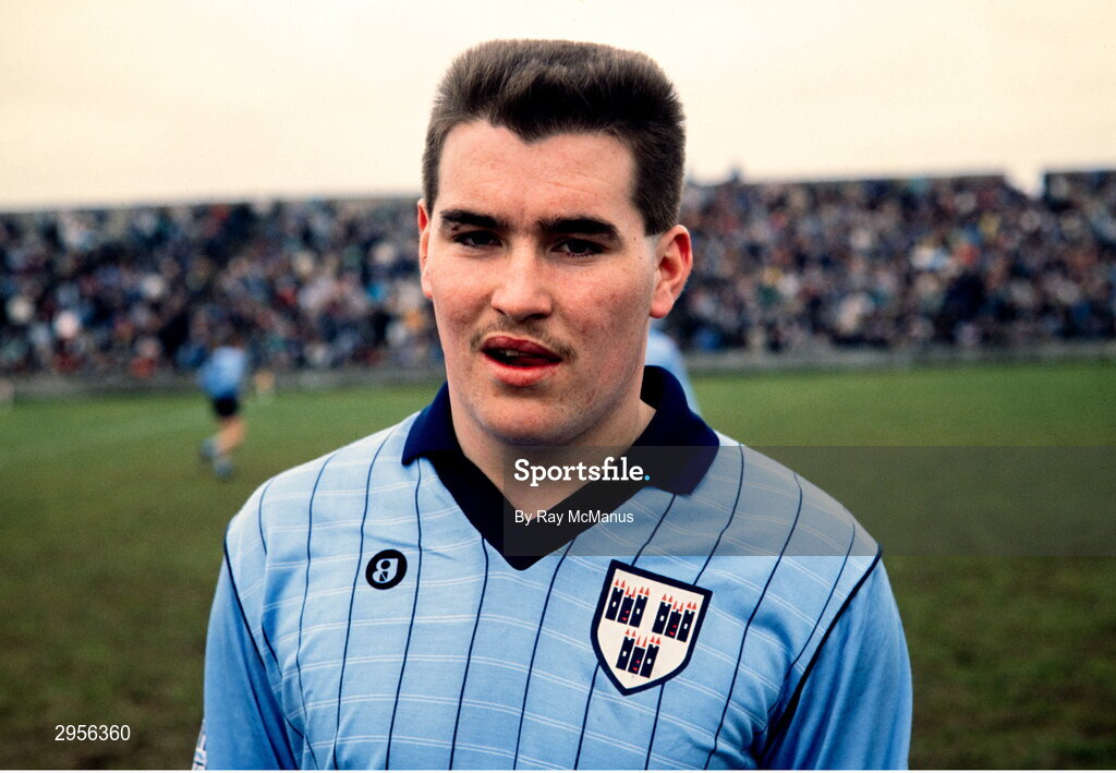 29 June 1986; Alan McNally of Dublin before the Leinster Senior Football Championship Semi-final match between Dublin and Offaly in O'Moore Park in Portlaoise, Laois. Photo by Ray McManus/Sportsfile