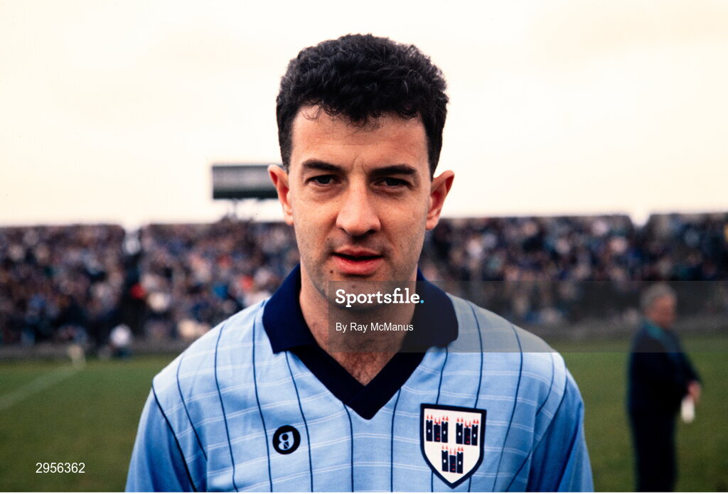 29 June 1986; Gerry Hargan of Dublin before the Leinster Senior Football Championship Semi-final match between Dublin and Offaly in O'Moore Park in Portlaoise, Laois. Photo by Ray McManus/Sportsfile
