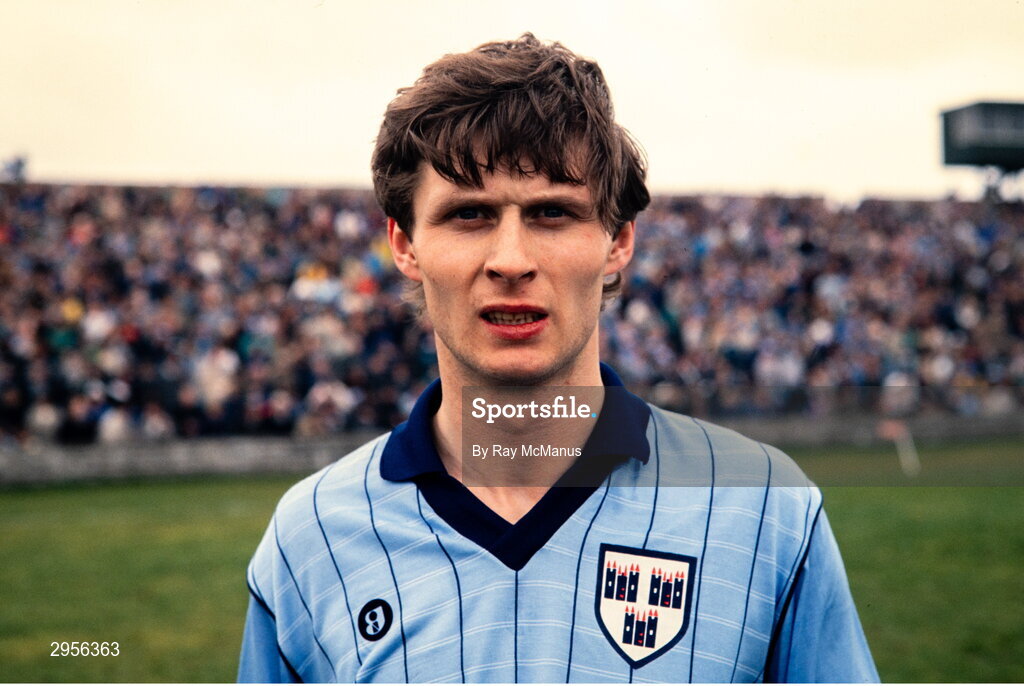 29 June 1986; Paul Nugent of Dublin before the Leinster Senior Football Championship Semi-final match between Dublin and Offaly in O'Moore Park in Portlaoise, Laois. Photo by Ray McManus/Sportsfile