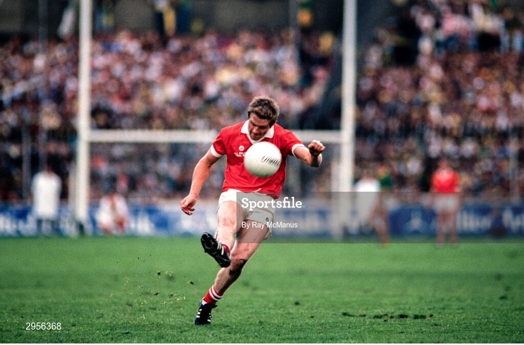 20 September 1987; Larry Tompkins of Cork during the All-Ireland Senior Football Championship Final match between Meath and Cork at Croke Park in Dublin. Photo by Ray McManus/Sportsfile