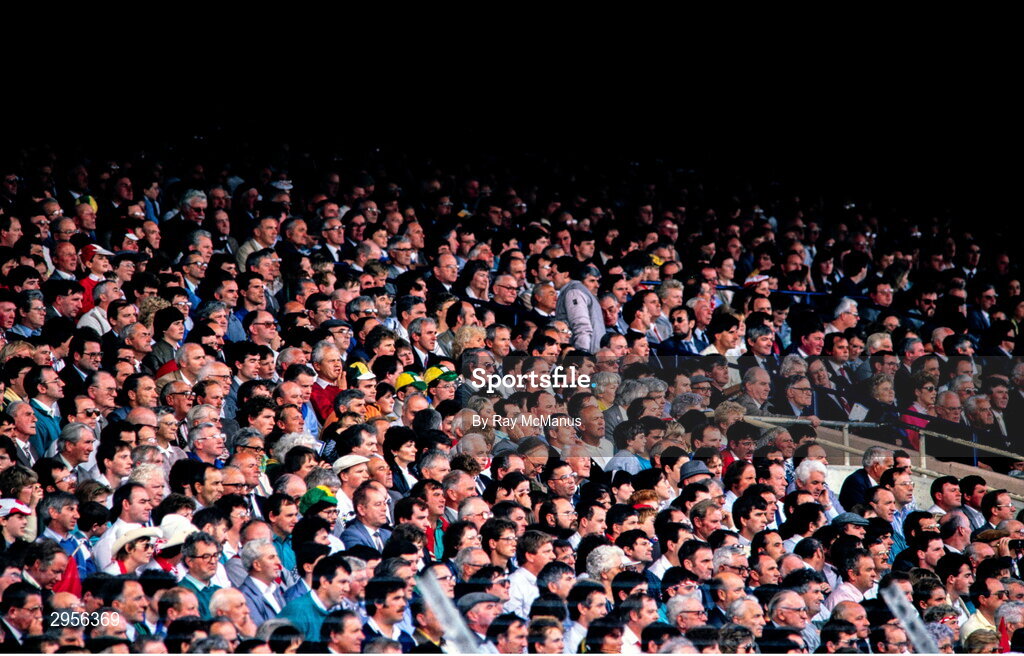 20 September 1987; Supporters during the All-Ireland Senior Football Championship Final match between Meath and Cork at Croke Park in Dublin. Photo by Ray McManus/Sportsfile