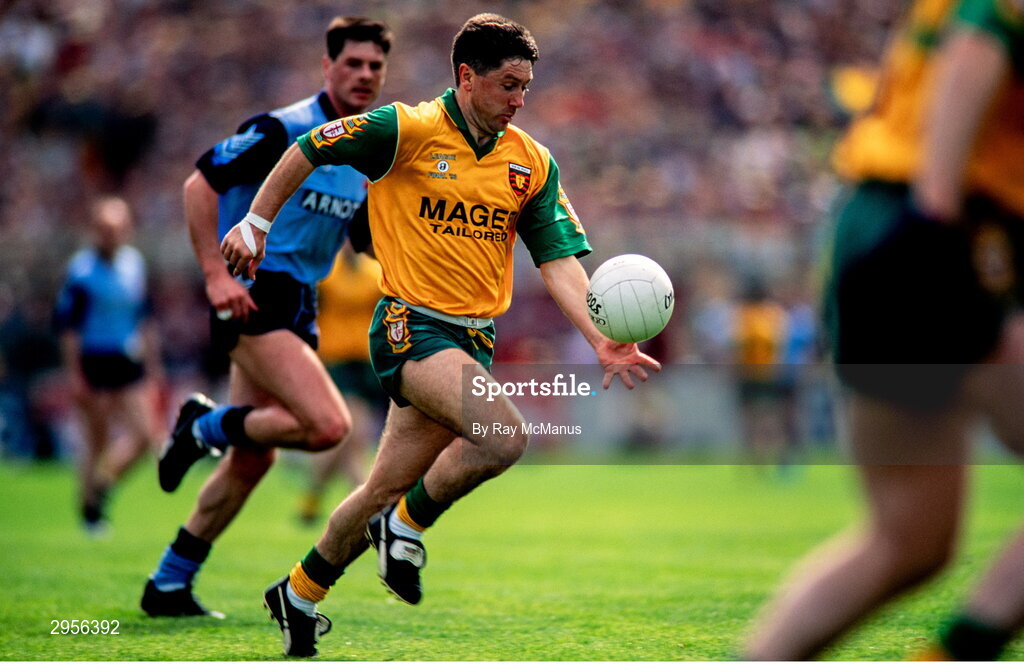 9 May 1993; Martin McHugh of Donegal during the Royal Liver Assurance National Football League Final Replay match between Dublin and Donegal at Croke Park in Dublin. Photo by Ray McManus/Sportsfile