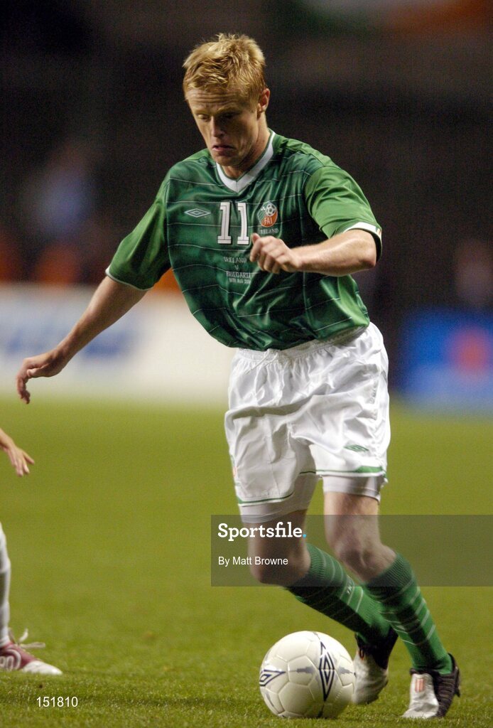 18 August 2004; Damien Duff, Republic of Ireland. International Friendly, Republic of Ireland v Bulgaria, Lansdowne Road, Dublin. Picture credit; Matt Browne / SPORTSFILE