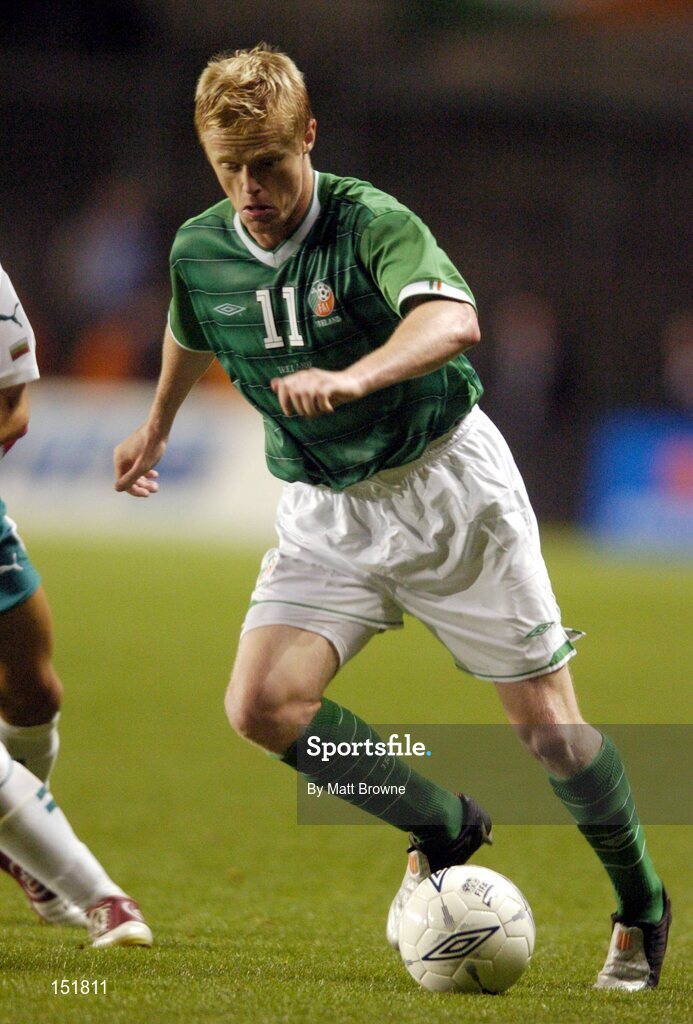 18 August 2004; Damien Duff, Republic of Ireland. International Friendly, Republic of Ireland v Bulgaria, Lansdowne Road, Dublin. Picture credit; Matt Browne / SPORTSFILE